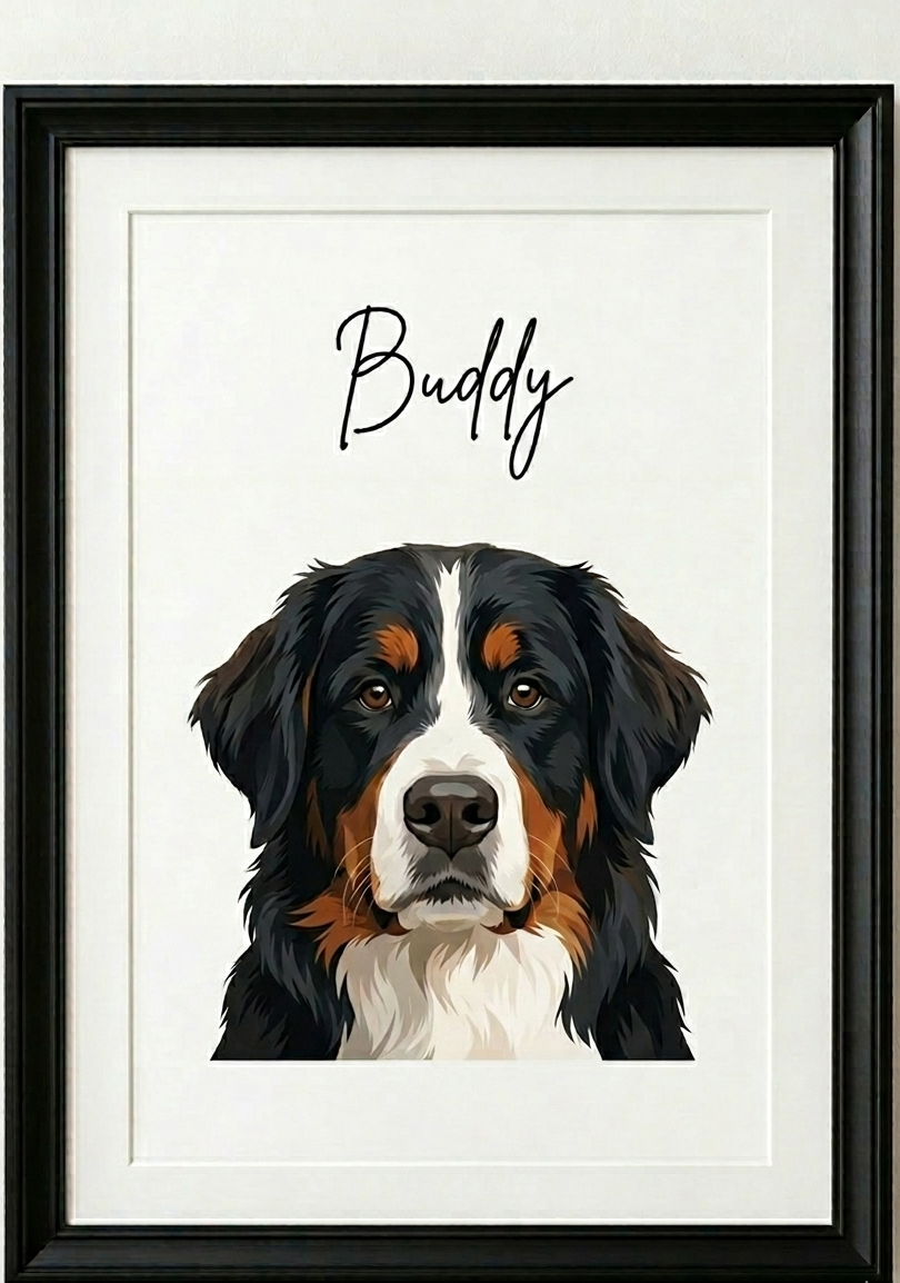 Custom Pet Portrait - Hand-drawn Style